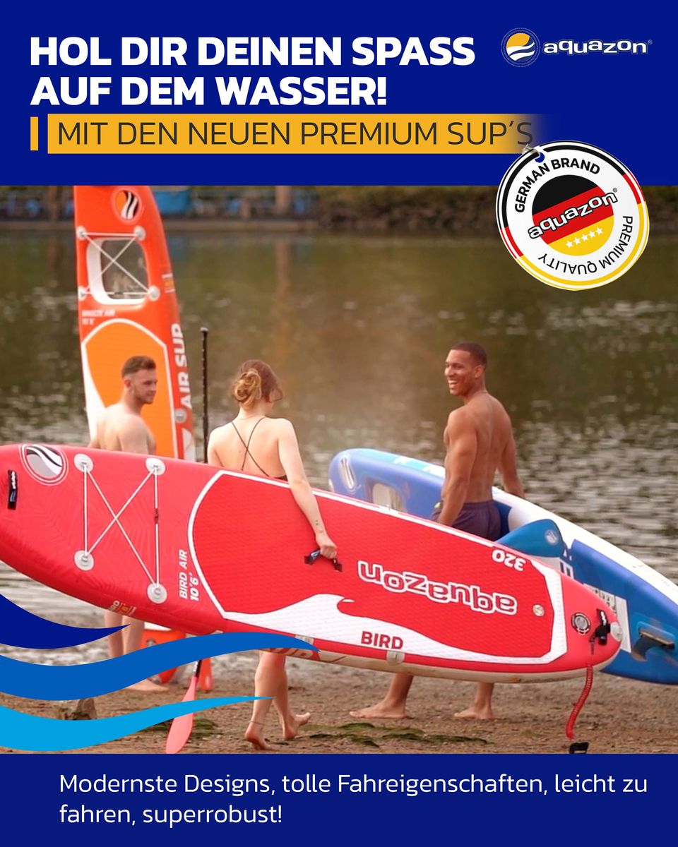 SUP Stand up Paddling Board GLIDER AIR 345 11'3 GFK Paddel Allrounder