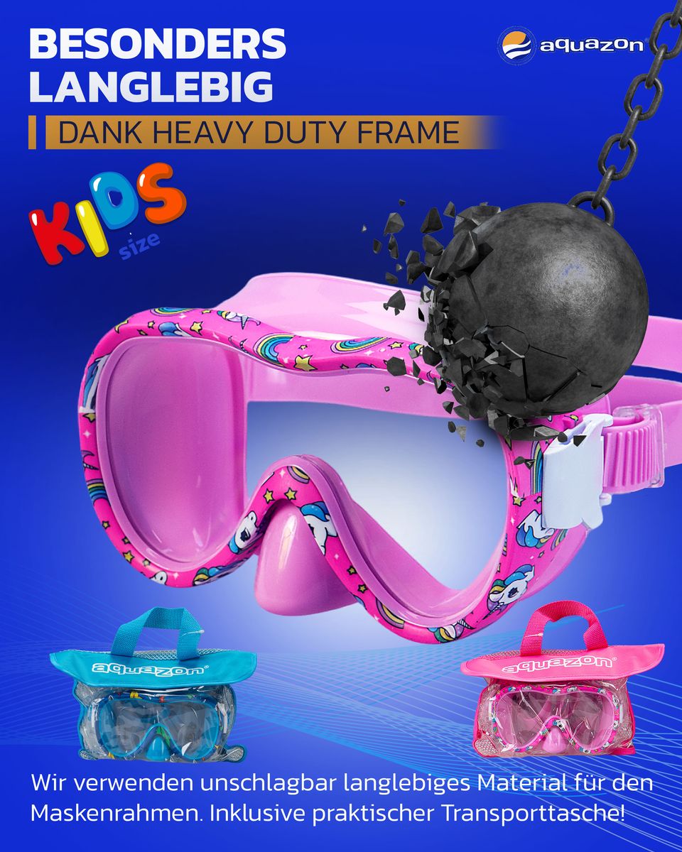 KIDS, Schnorchelbrille für Kinder 3-7 Jahre