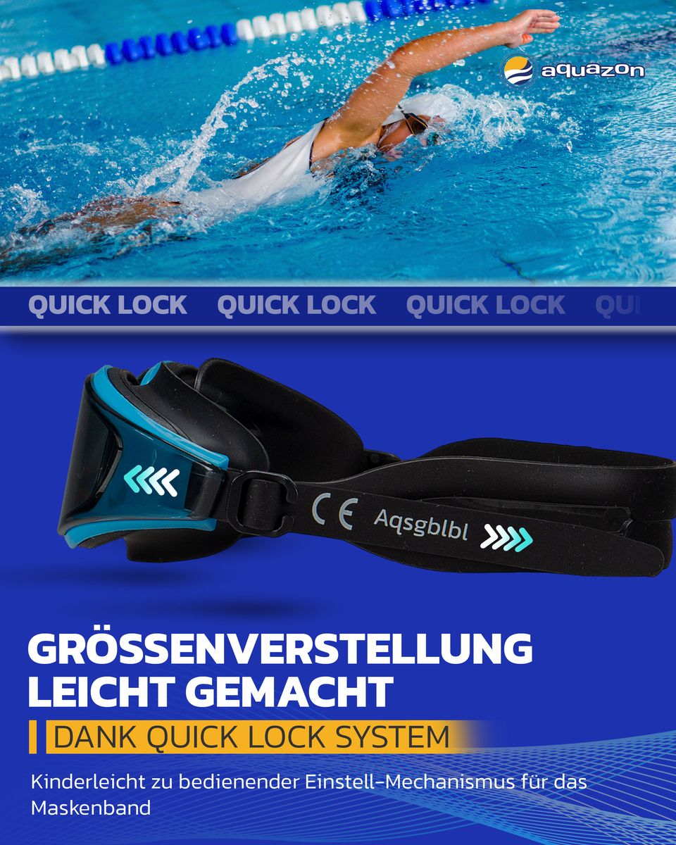 AQUAZON Speed Schwimmbrille für Erwachsene und Jugendliche