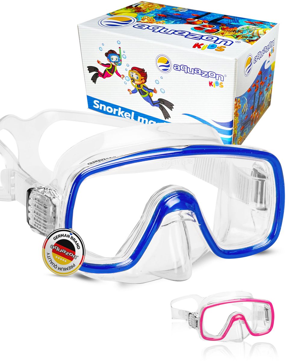 FUN Schnorchelbrille für Kinder 3-7 Jahre, tolle Passform, sehr robust